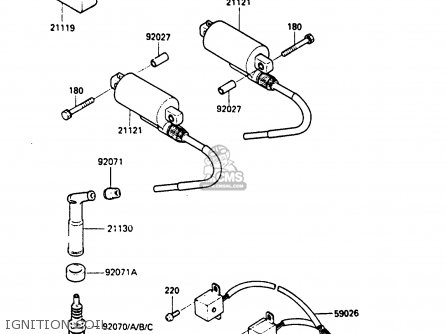IGNITION COIL - EN400A2 VULCAN 1986 CANADA / LIQUID COOLED