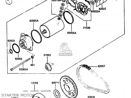 STARTER MOTOR - EN400A2 VULCAN 1986 CANADA / LIQUID COOLED