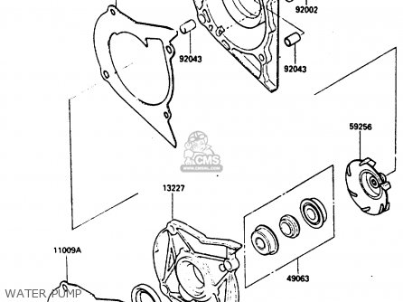 WATER PUMP - EN400A2 VULCAN 1986 CANADA / LIQUID COOLED