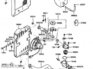 RADIATOR - EN400A2 VULCAN 1986 CANADA / LIQUID COOLED