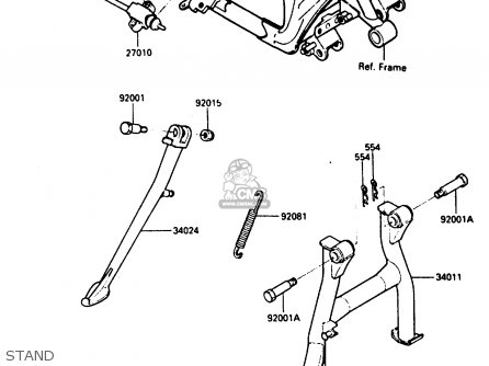 STAND - EN400A2 VULCAN 1986 CANADA / LIQUID COOLED