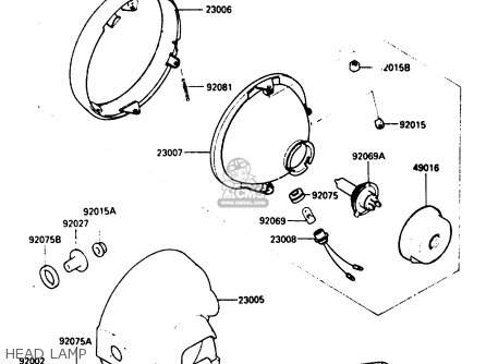 HEAD LAMP - EN400A2 VULCAN 1986 CANADA / LIQUID COOLED