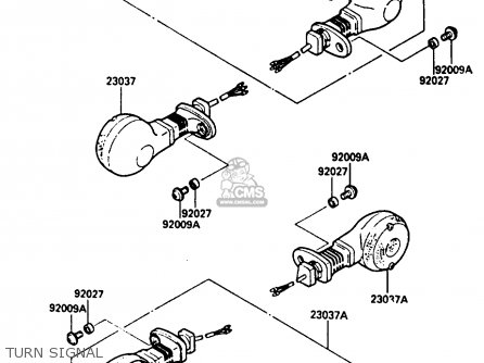 TURN SIGNAL - EN400A2 VULCAN 1986 CANADA / LIQUID COOLED