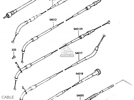 CABLE - EN400A2 VULCAN 1986 CANADA / LIQUID COOLED