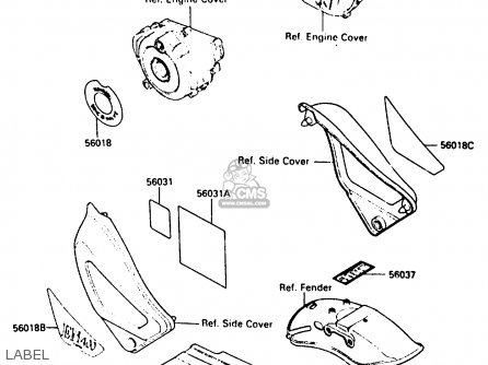 LABEL - EN400A2 VULCAN 1986 CANADA / LIQUID COOLED