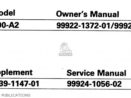 PUBLICATIONS - EN400A2 VULCAN 1986 CANADA / LIQUID COOLED