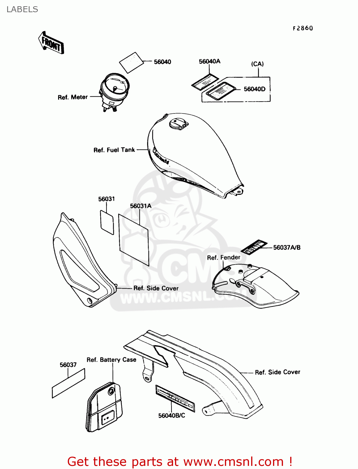 LABELS EN450A1 454LTD 1985 USA CALIFORNIA CANADA
