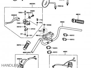 HANDLEBAR - EN450A1 454LTD 1985 USA CALIFORNIA CANADA