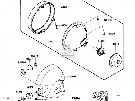 HEADLIGHT(S) - EN450A1 454LTD 1985 USA CALIFORNIA CANADA