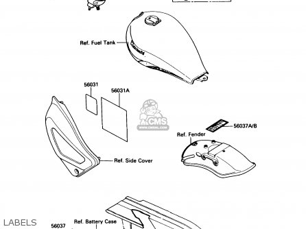 LABELS - EN450A1 454LTD 1985 USA CALIFORNIA CANADA