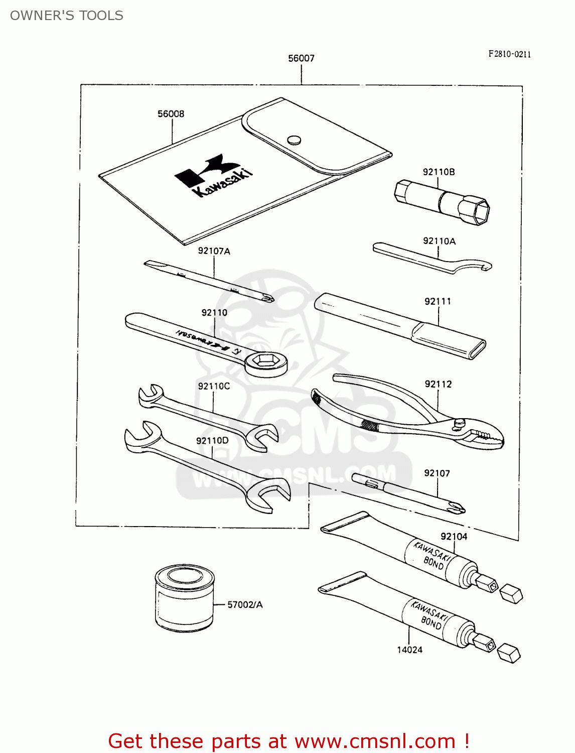 OWNER'S TOOLS EN450A1 LTD450 1985 EUROPE FR UK FG IT NR / LIQUID COOLED
