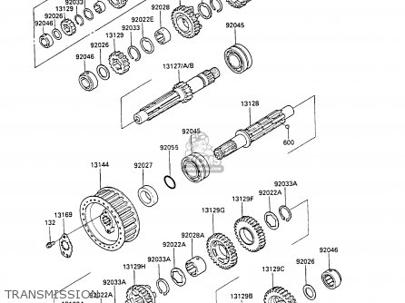 TRANSMISSION - EN450A1 LTD450 1985 EUROPE FR UK FG IT NR / LIQUID COOLED