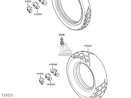 TIRES - EN450A1 LTD450 1985 EUROPE FR UK FG IT NR / LIQUID COOLED