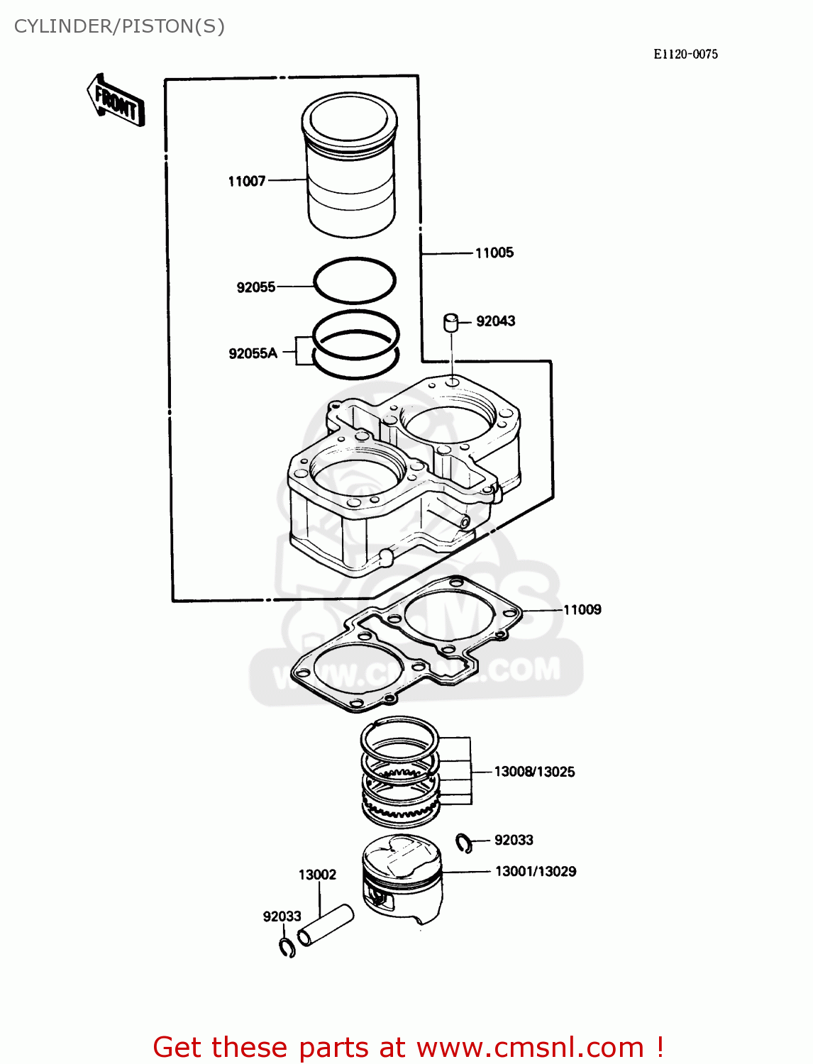 CYLINDER/PISTON(S) EN450A2 454LTD 1986 USA CALIFORNIA CANADA