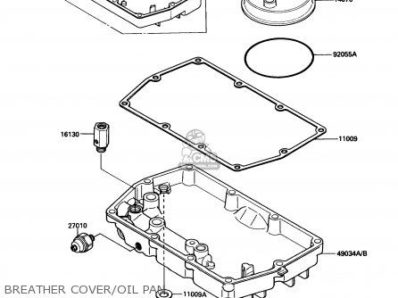 BREATHER COVER/OIL PAN - EN450A2 454LTD 1986 USA CALIFORNIA CANADA
