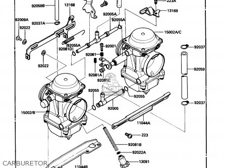 CARBURETOR - EN450A2 454LTD 1986 USA CALIFORNIA CANADA