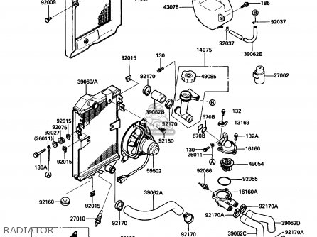 RADIATOR - EN450A2 454LTD 1986 USA CALIFORNIA CANADA