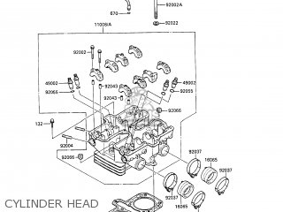 CYLINDER HEAD - EN450A2 LTD450 1986 EUROPE UK FR FG IT NR ST / LIQUID COOLED