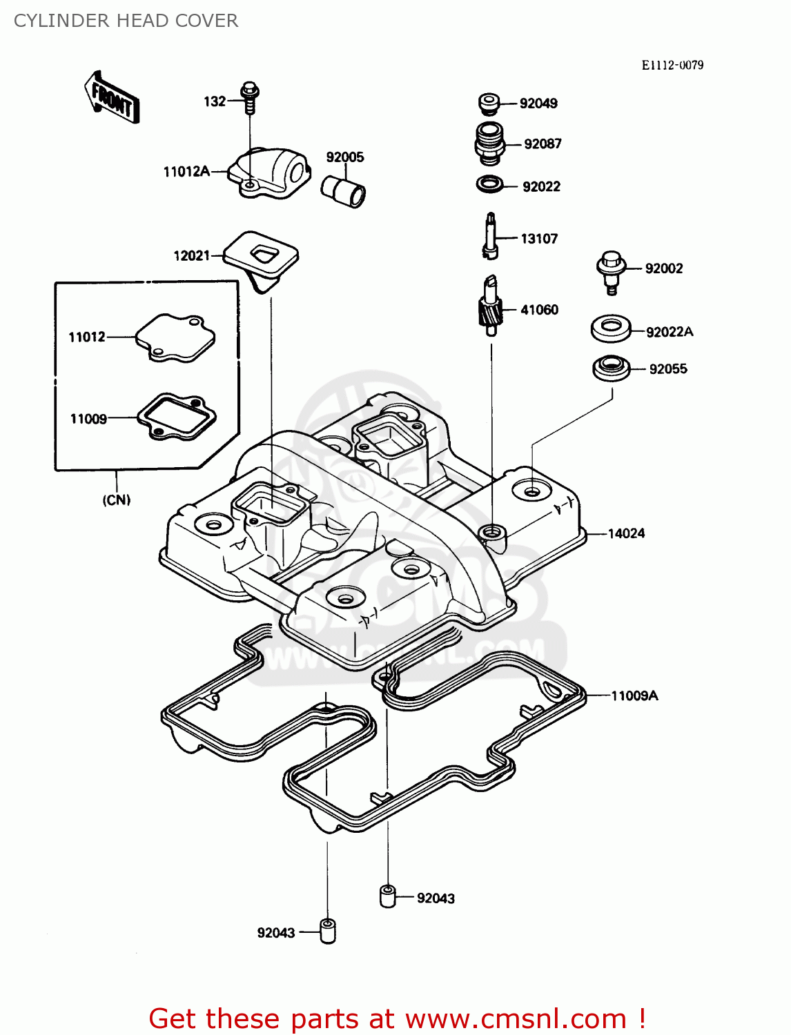 CYLINDER HEAD COVER EN450A3 454LTD 1987 USA CALIFORNIA CANADA