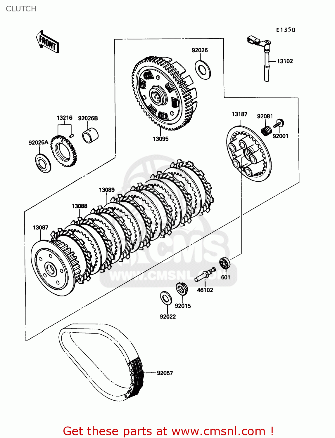 CLUTCH EN450A3 454LTD 1987 USA CALIFORNIA CANADA