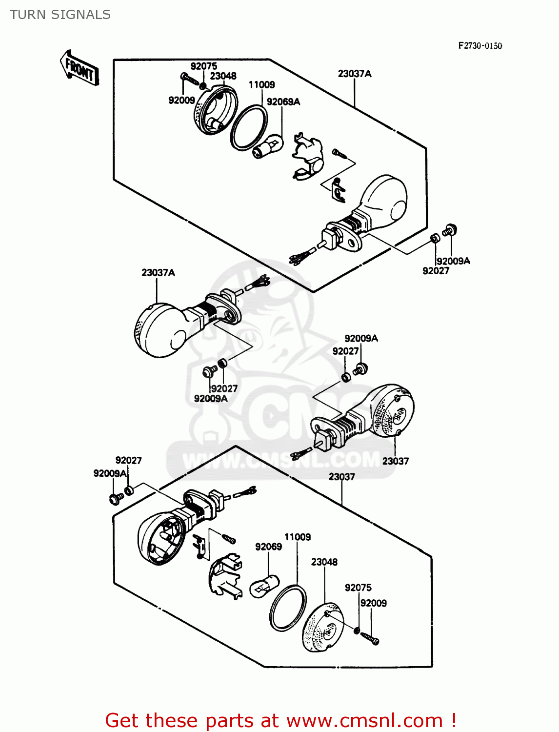 TURN SIGNALS EN450A3 454LTD 1987 USA CALIFORNIA CANADA
