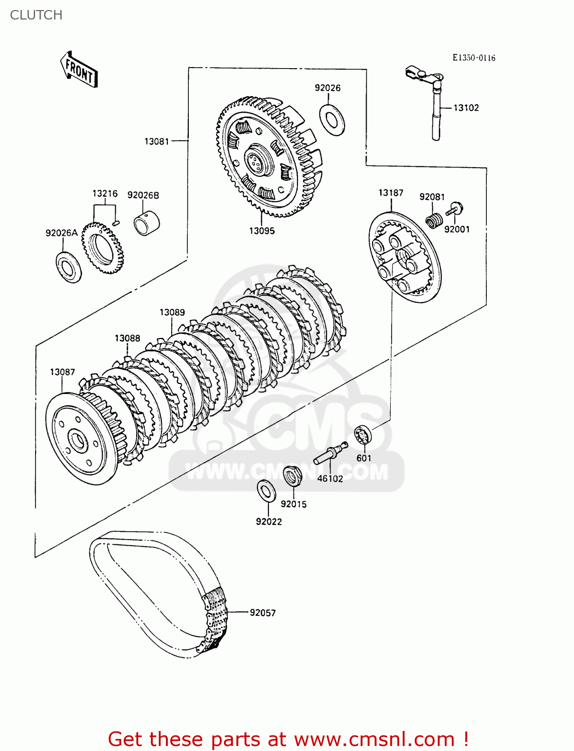 CLUTCH EN450A3 LTD450 1987 UNITED KINGDOM AR ST