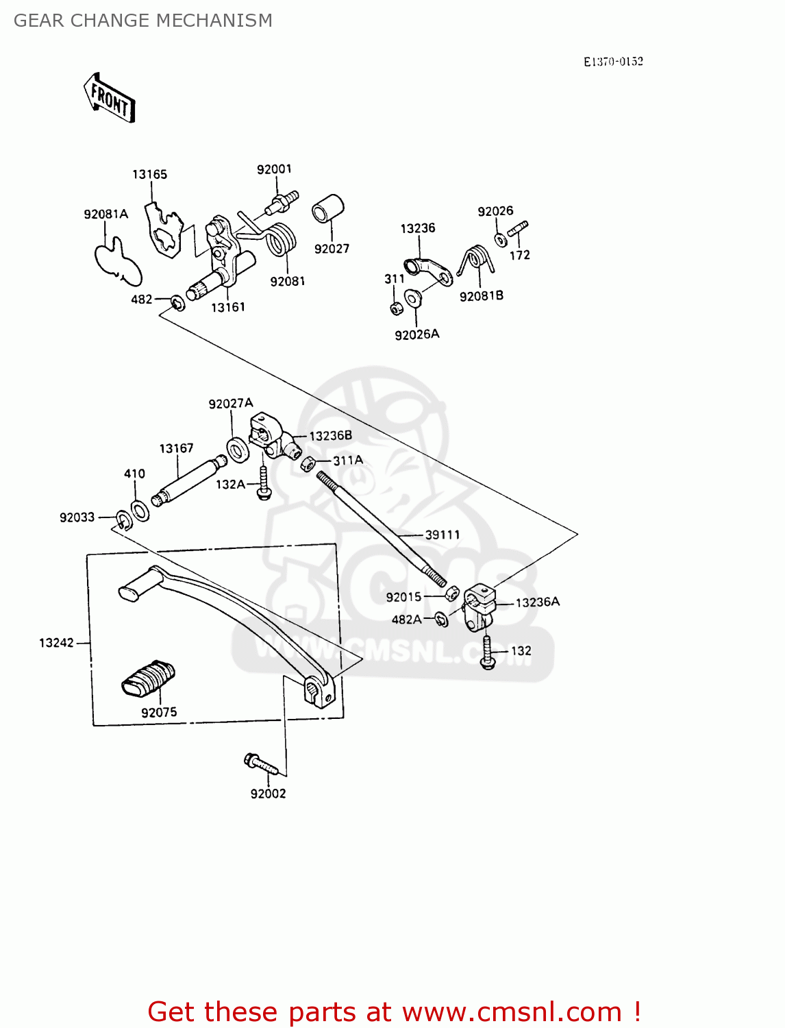 GEAR CHANGE MECHANISM EN450A3 LTD450 1987 UNITED KINGDOM AR ST