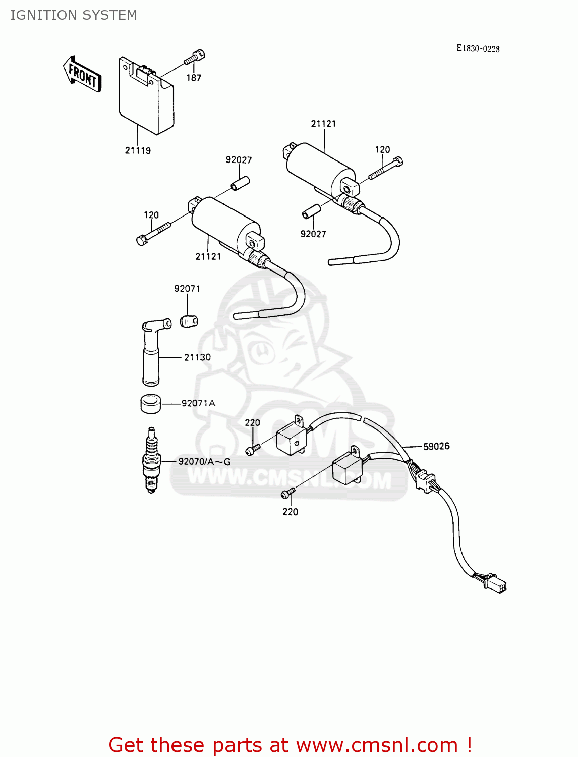 IGNITION SYSTEM EN450A3 LTD450 1987 UNITED KINGDOM AR ST