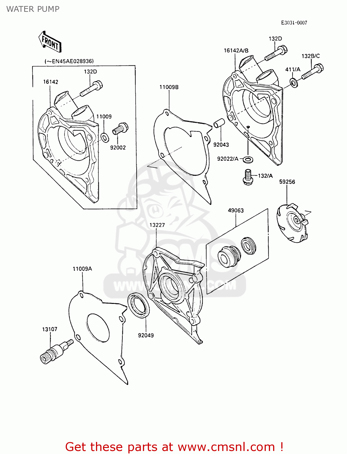 WATER PUMP EN450A3 LTD450 1987 UNITED KINGDOM AR ST
