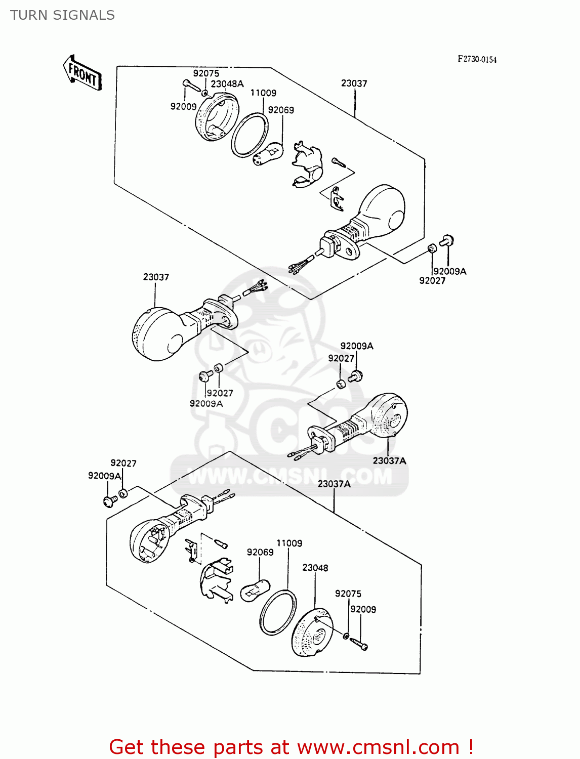 TURN SIGNALS EN450A3 LTD450 1987 UNITED KINGDOM AR ST
