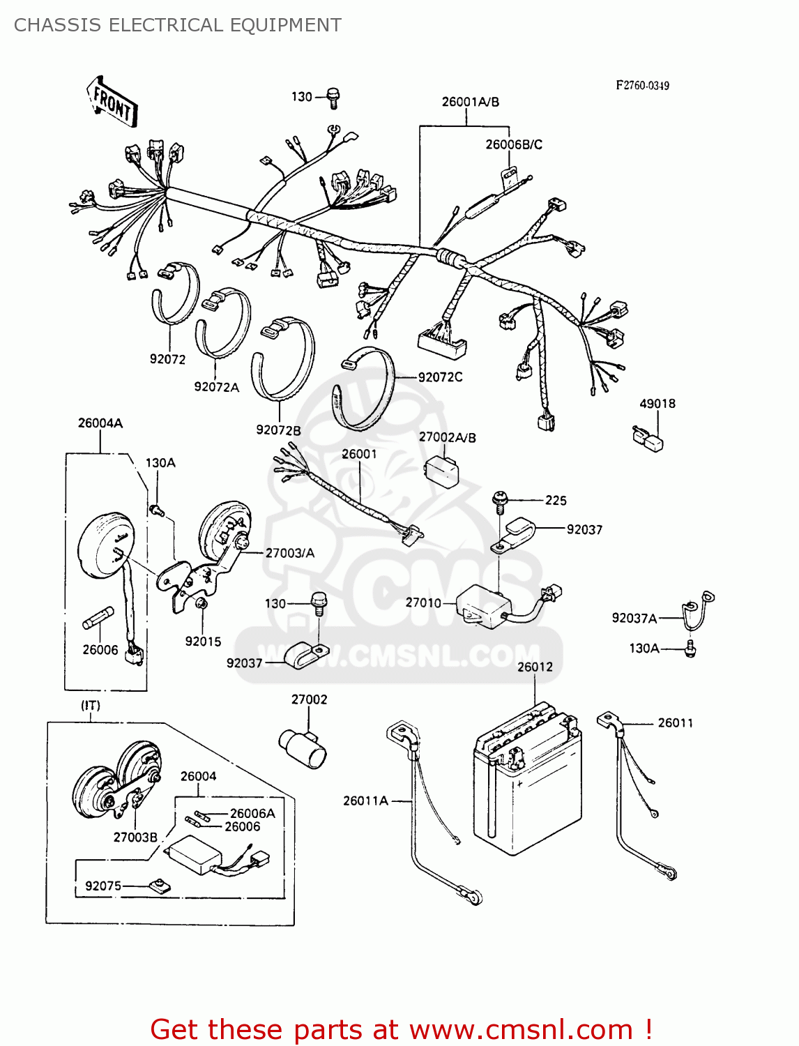 CHASSIS ELECTRICAL EQUIPMENT EN450A3 LTD450 1987 UNITED KINGDOM AR ST