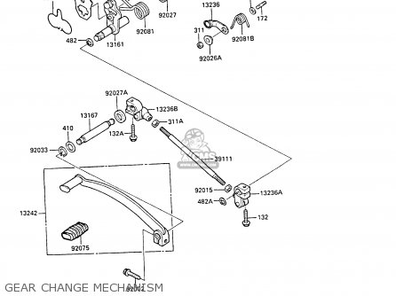 GEAR CHANGE MECHANISM - EN450A3 LTD450 1987 UNITED KINGDOM AR ST