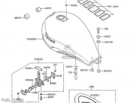 FUEL TANK - EN450A3 LTD450 1987 UNITED KINGDOM AR ST