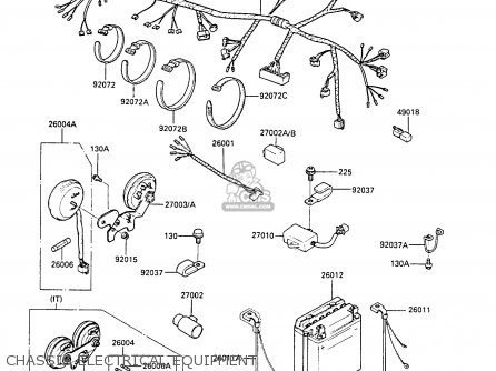 CHASSIS ELECTRICAL EQUIPMENT - EN450A3 LTD450 1987 UNITED KINGDOM AR ST