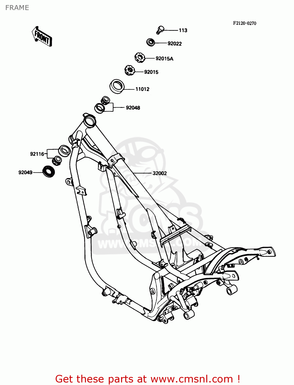 FRAME EN450A4 454LTD 1988 USA CALIFORNIA CANADA