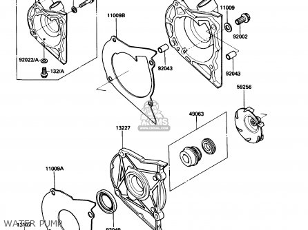 WATER PUMP - EN450A4 454LTD 1988 USA CALIFORNIA CANADA