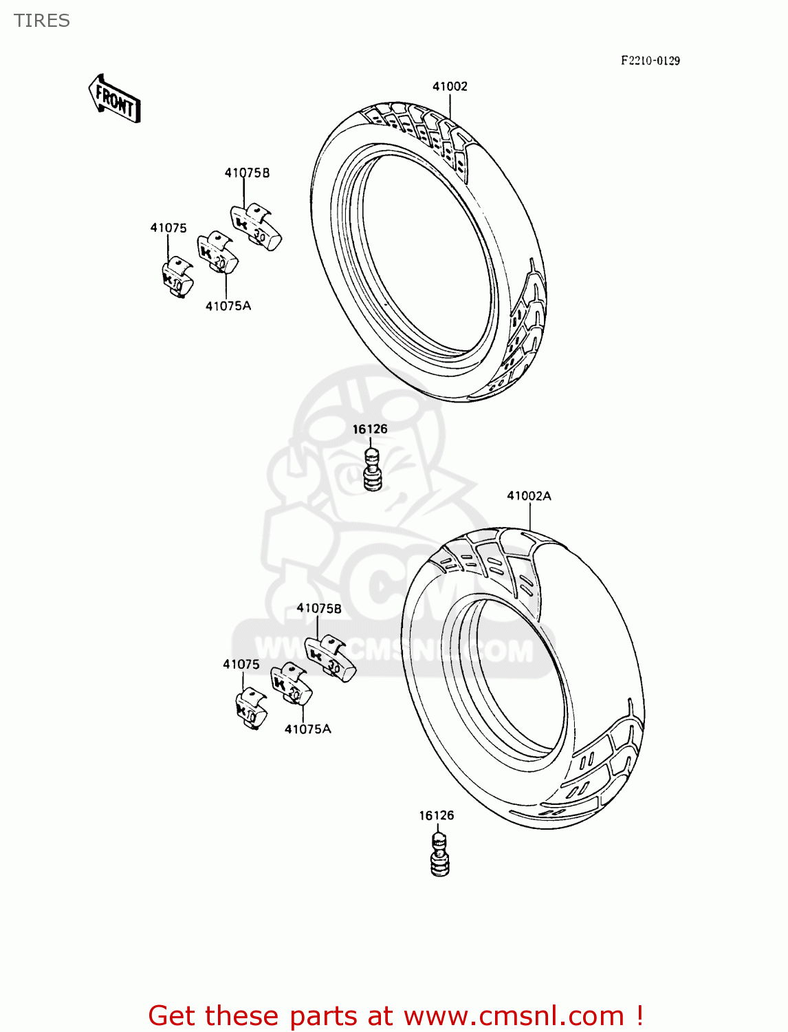 TIRES EN450A4 LTD450 1988 EUROPE UK AR FG IT NR ST / LIQUID COOLED