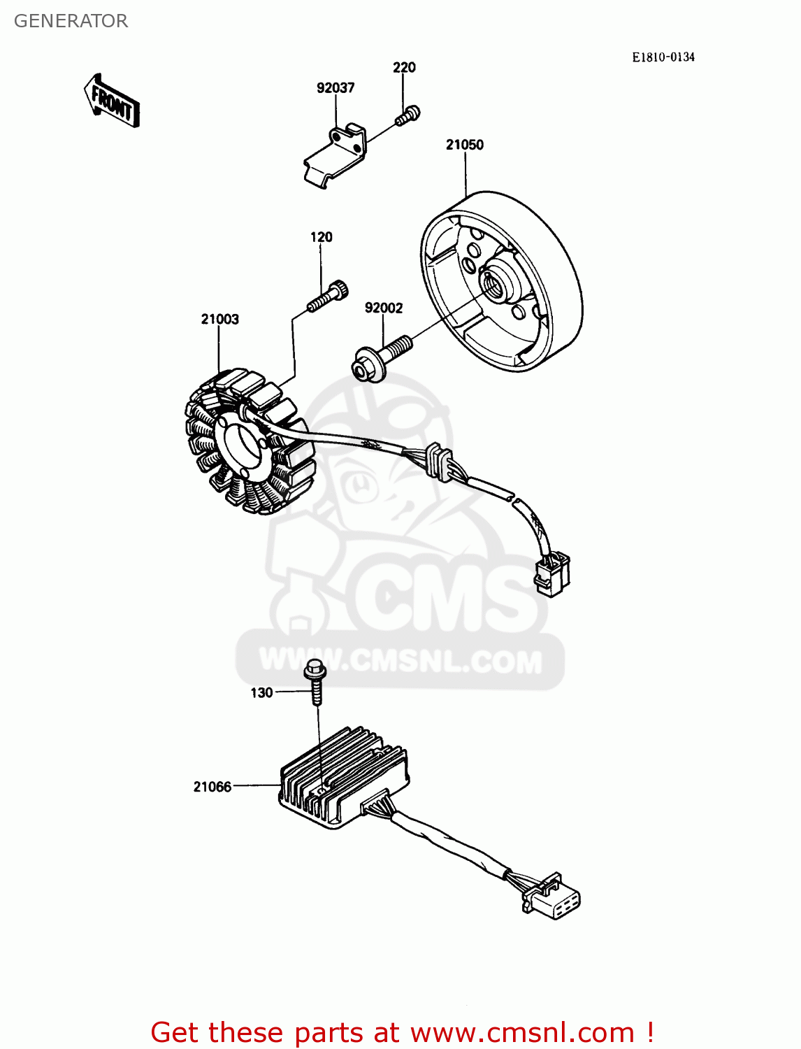 GENERATOR EN450A5 454LTD 1989 USA CALIFORNIA CANADA