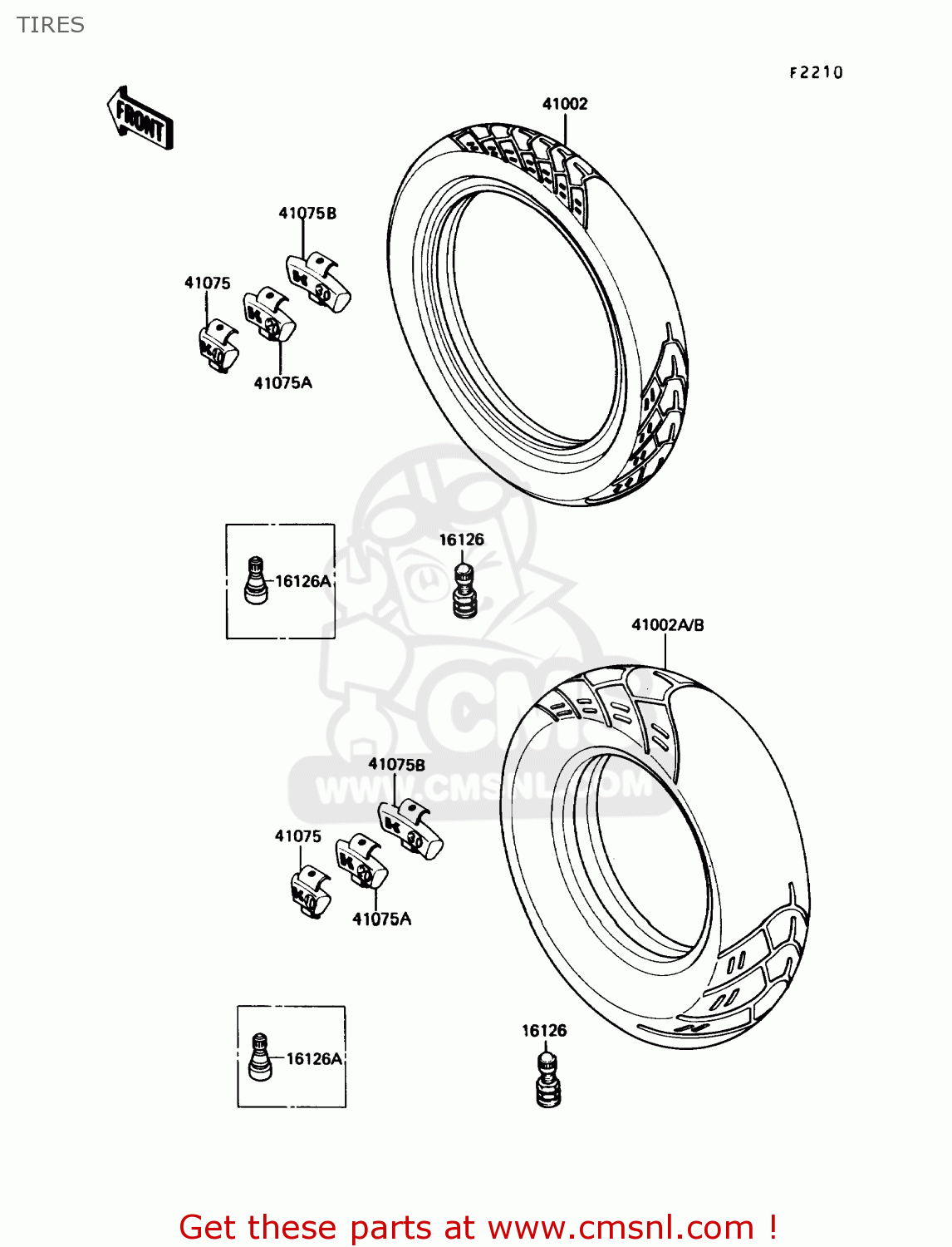 TIRES EN450A5 454LTD 1989 USA CALIFORNIA CANADA