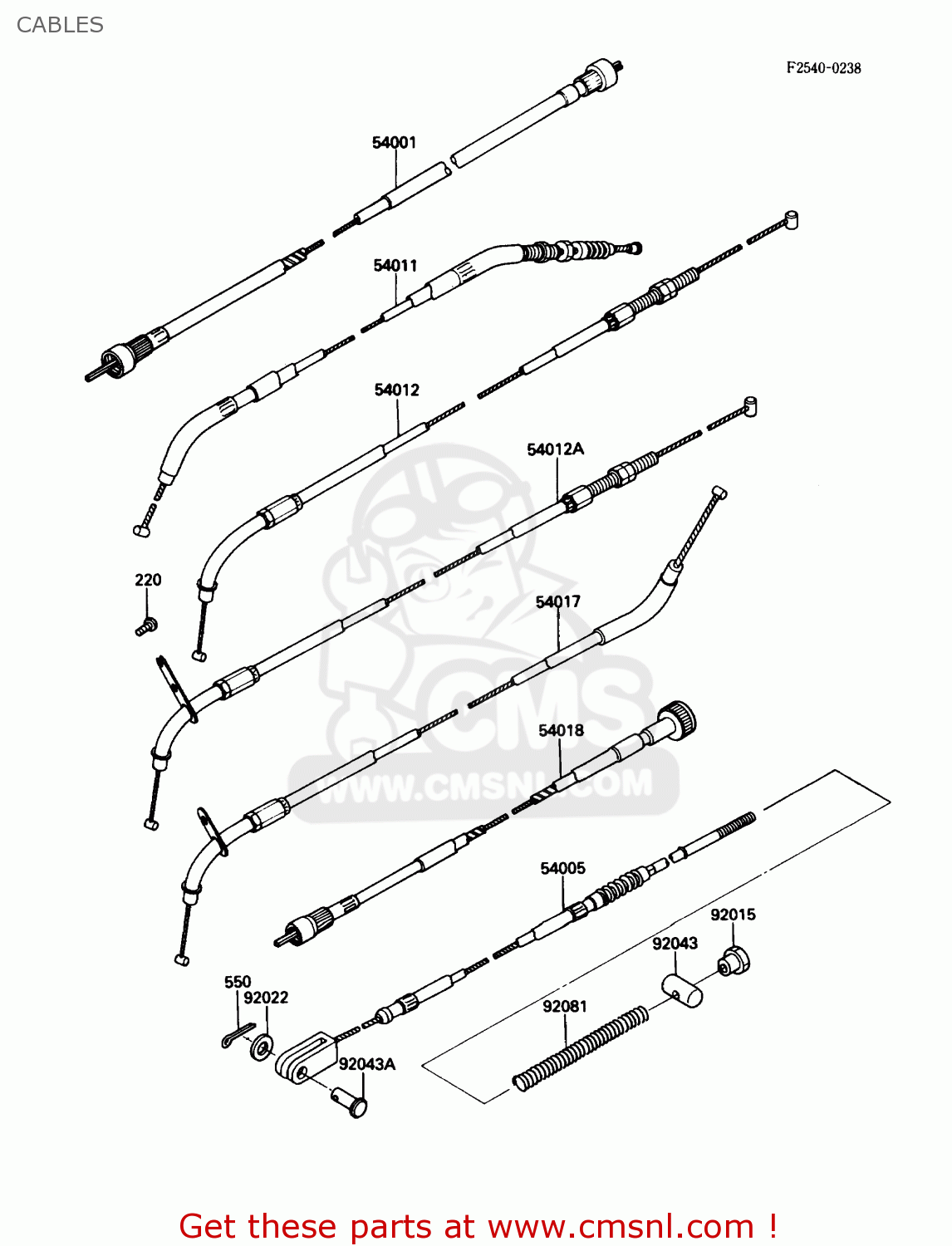 CABLES EN450A5 454LTD 1989 USA CALIFORNIA CANADA