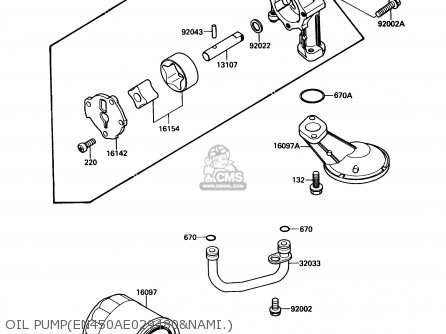 OIL PUMP(EN450AE029480&NAMI.) - EN450A5 454LTD 1989 USA CALIFORNIA CANADA