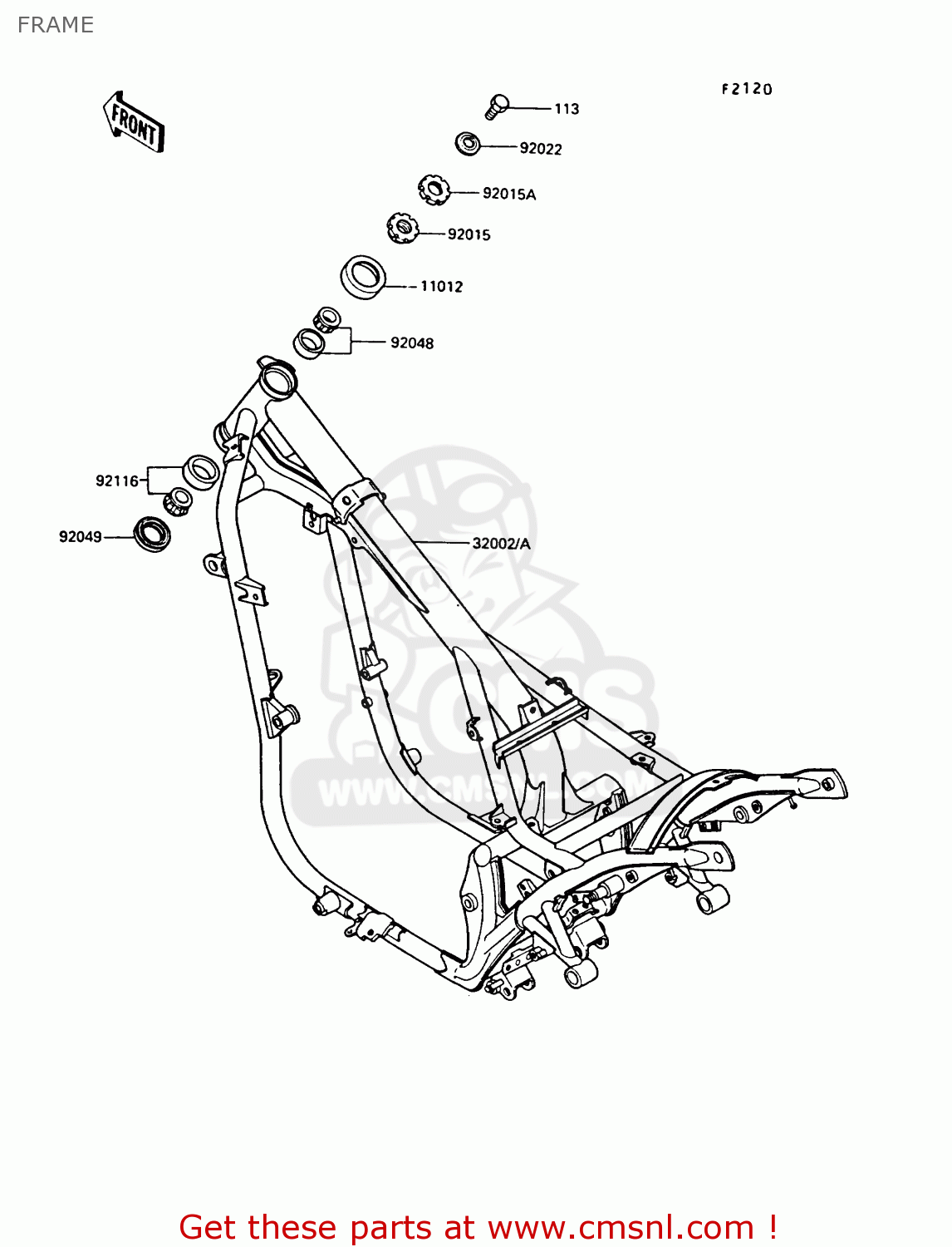 FRAME EN450A5 LTD450 1989 EUROPE UK AR FG IT NR / LIQUID COOLED