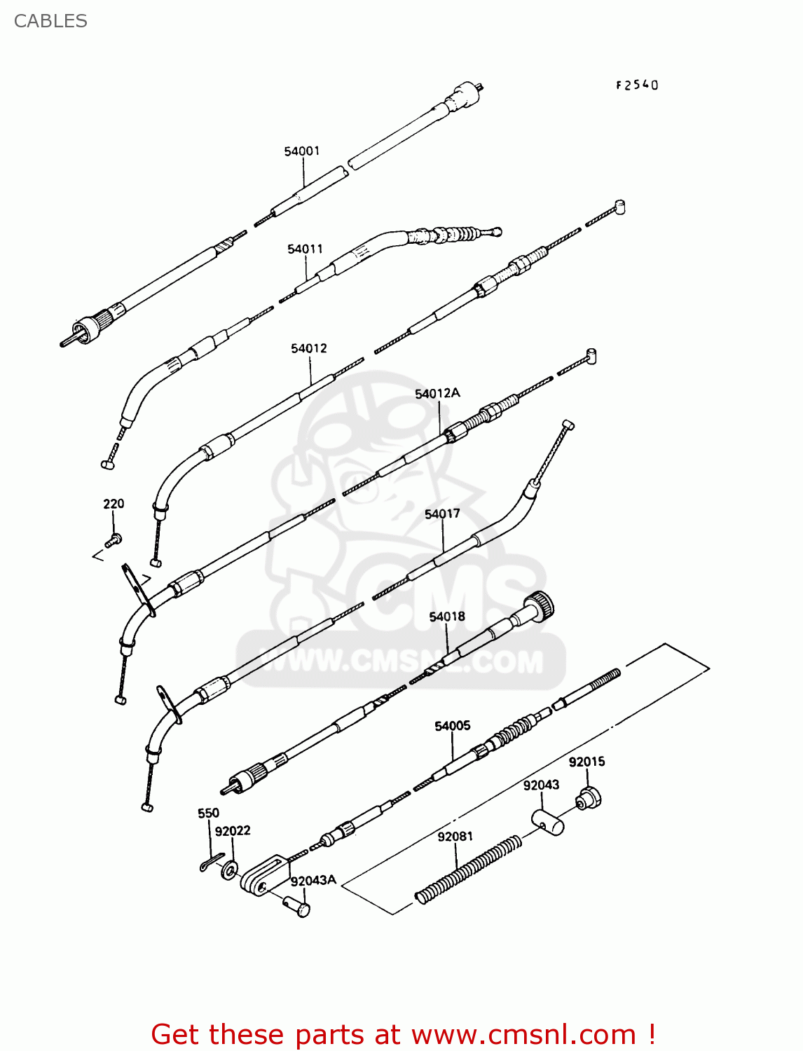 CABLES EN450A5 LTD450 1989 EUROPE UK AR FG IT NR / LIQUID COOLED