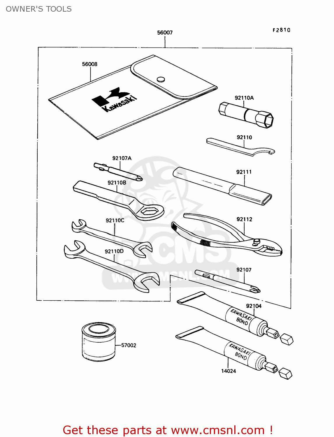 OWNER'S TOOLS EN450A5 LTD450 1989 EUROPE UK AR FG IT NR / LIQUID COOLED