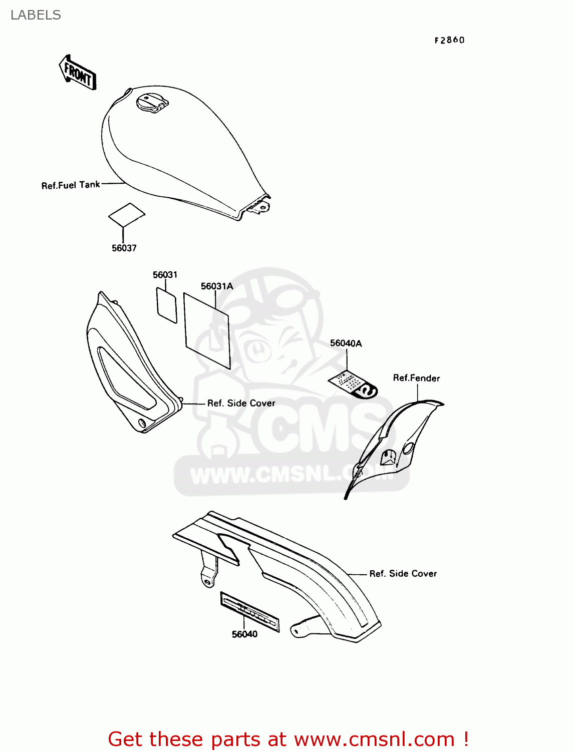 LABELS EN450A5 LTD450 1989 EUROPE UK AR FG IT NR / LIQUID COOLED