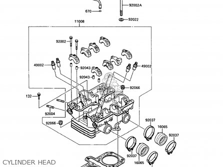 CYLINDER HEAD - EN450A5 LTD450 1989 EUROPE UK AR FG IT NR / LIQUID COOLED