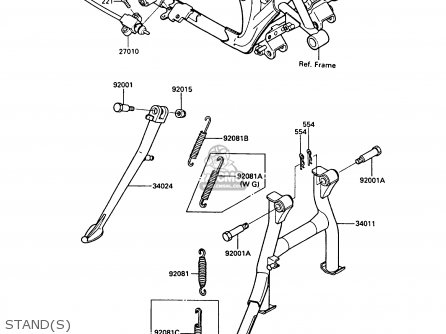STAND(S) - EN450A5 LTD450 1989 EUROPE UK AR FG IT NR / LIQUID COOLED