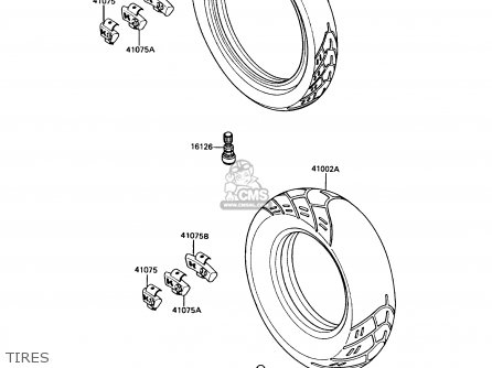 TIRES - EN450A5 LTD450 1989 EUROPE UK AR FG IT NR / LIQUID COOLED