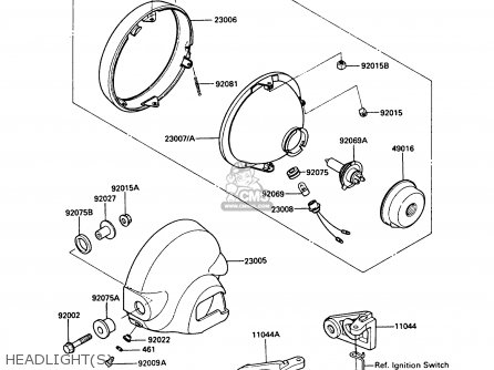 HEADLIGHT(S) - EN450A5 LTD450 1989 EUROPE UK AR FG IT NR / LIQUID COOLED