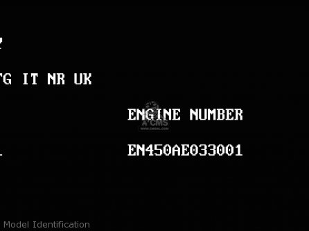 Model Identification - EN450A5 LTD450 1989 EUROPE UK AR FG IT NR / LIQUID COOLED